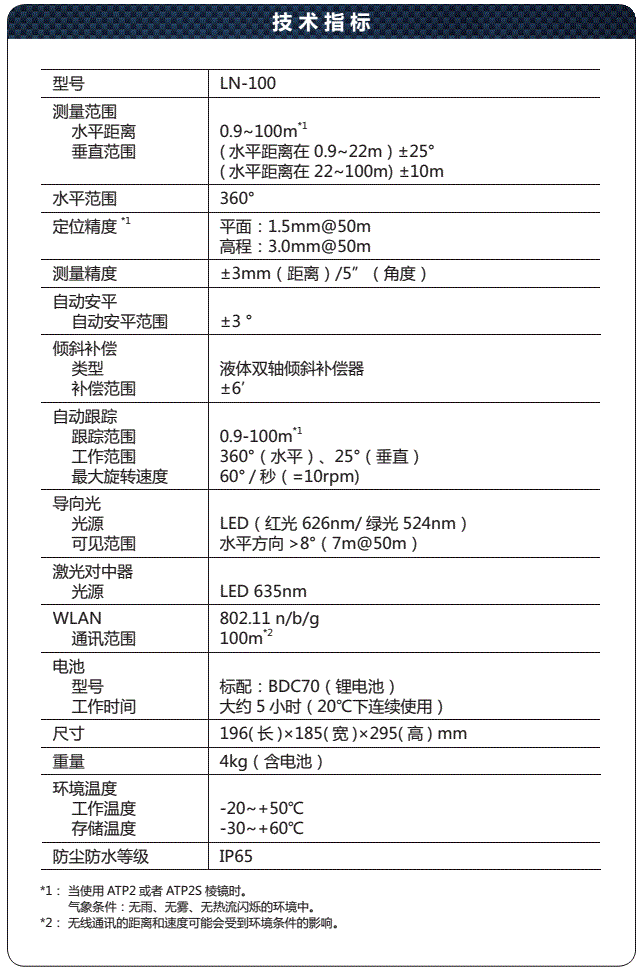 LN100 BIM放样机器人